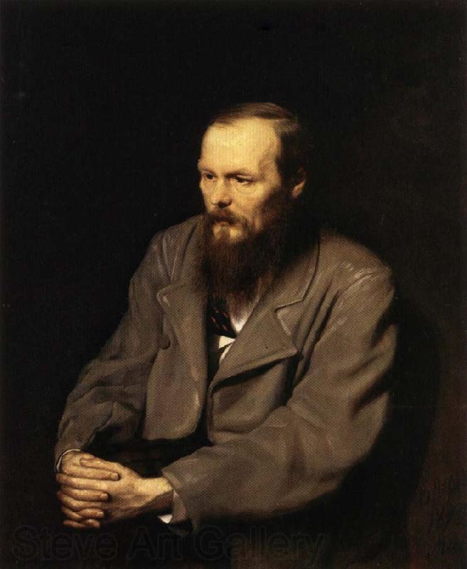 Perov, Vasily Portrait of Fyodor Dostoevsky Germany oil painting art